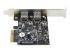 Startech 2-Port USB PCIe Card 10Gbps/port - Right side