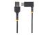 StarTech.com 6in (15cm) USB A to C Charging Cable Right Angle, Heavy Duty Fast Charge USB-C Cable, USB 2.0 A to Type-C, Durable and Rugged Aramid Fiber, 3A, S20/iPad/Pixel - Framsidan