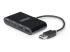 StarTech.com 4-Port USB 2.0 Hub, USB Bus Powered, Small Travel Mini USB Hub, USB 2.0 Splitter, Multi-Port Portable USB Hub, 480Mbps, Overcurrent Protection (OCP) - Vänster vinkel