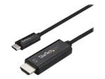 StarTech 3ft (1m) USB C to HDMI Cable, 4K 60Hz USB Type C to HDMI 2.0 Video Adapter Cable, Thunderbolt 3 Compatible, Laptop to HDMI Monitor/Display, DP 1.2 Alt Mode HBR2 Cable, Black