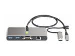 StarTech 2-Port USB-C/USB-A Hub with GbE and RS232 Serial, 2x USB-A