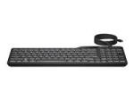 HP 400 - Tastatur - kompakt størrelse, 2-zone layout, 12 programmerbare nøgler, lavprofil nøglerejse, multi-enhed