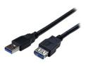 StarTech 6 ft Black SuperSpeed USB 3.0 Extension Cable A to A M/F