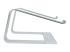 Startech Laptop Stand for Desk, 5kg/11lb, Aluminum, Silver, Ergonomic - Left side
