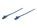 Intellinet Network Patch Cable, Cat6, 0.5m, Blue, CCA, U/UTP, PVC, RJ45, Gold Plated Contacts, Snagless, Booted, Lifetime Warranty, Polybag