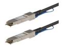 Startech MSA Uncoded Compatible 3m 40G QSFP+ to QSFP+ Direct Attach Breakout Cable Twinax, 40 GbE QSFP+ Copper DAC 40 Gbps Low Power Passive Transeiver DAC Cable, 40GE QSFP+ Cable