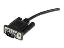 StarTech 0.5m Black Straight Through DB9 RS232 Serial Cable
