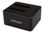 StarTech Dual-Bay USB 3.0 to SATA Hard Drive Docking Station, USB Hard Drive Dock, External 2.53.5 SATA IIIIII, SSDHDD Docking Station, Hot-Swap Hard Drive Bays