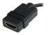 StarTech.com Höghastighets-HDMI-kabeladapter på 12 cm - Närbild