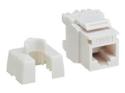 Eaton Tripp Lite Series Cat6a 110-Style Punchdown RJ45 Keystone Jack, White, TAA