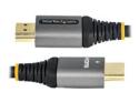 Startech 12ft (4m) HDMI 2.1 Cable, Certified Ultra High Speed HDMI Cable 48Gbps, 8K 60Hz/4K 120Hz HDR10+ eARC, Ultra HD 8K HDMI Cable/Cord w/TPE Jacket, For UHD Monitor/TV/Display