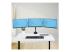 3MP2AG-MONITOR-ARM - Startech Triple Monitor Desk Mount For Up To Three 27in Screens, VESA 75x75/100x100, Tool-Less Arm Adjustments, C-Clamp/Grommet Mount, Spring-Assisted Arms - Front