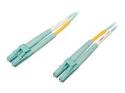 Eaton Tripp Lite Series 10Gb/40Gb/100Gb Duplex Multimode 50/125 OM4 LSZH Fiber Patch Cable (LC/LC), Aqua, 10M (32.8 ft.)