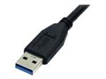 StarTech 0.5m (1.5ft) Black SuperSpeed USB 3.0 Cable A to Micro B
