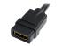 HDMIEXTAA6IN - Startech 6 in HDMI Extension Cable, Short HDMI Cable Male to Female, 4K HDMI Cable Extender, 4K 30Hz UHD HDMI Port Saver M/F, High Speed HDMI 1.4, 10.2Gbps Bandwidth, 30AWG, Black - Close up
