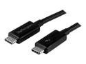 StarTech 1m (3.3ft) Thunderbolt 3 Cable, 20Gbps, 100W PD, 4K Video, Thunderbolt-Certified, Compatible w/ TB4/USB 3.2/DisplayPort