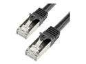 Startech 1m CAT6 Ethernet Cable, 10 Gigabit Shielded Snagless RJ45 100W PoE Patch Cord, CAT 6 10GbE SFTP Network Cable w/Strain Relief, Black, Wiring is UL Certified/TIA