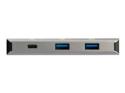 Startech 3 Port USB C Hub with Gigabit Ethernet RJ45 GbE Port, 2x USB-A, 1x USB-C, SuperSpeed 10Gbps USB 3.1/3.2 Gen 2 Type C Hub Adapter, USB Bus Powered, Aluminum, Works w/TB3