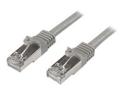 Startech 3m CAT6 Ethernet Cable, 10 Gigabit Shielded Snagless RJ45 100W PoE Patch Cord, CAT 6 10GbE SFTP Network Cable w/Strain Relief, Grey, Wiring is UL Certified/TIA