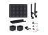 StarTech.com Clamp-On Pegboard with Accessories, 16.5 x 12.5in (42 x 32cm), Steel Pegboard, Desktop Storage Organizer, Desk Mount Peg Board, Black - Framsidan