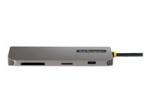 StarTech USB C Multiport Adapter, 4K 60Hz HDMI Video, 3 Pt 5Gbps USB-A Hub, 100W Power Delivery Pass-Through, GbE, SD/MicroSD, USB Type-C Mini Travel Dock, 12" / 30cm Cable