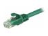 Startech 100ft CAT6 Cable, 10 Gigabit Snagless RJ45 650MHz 100W PoE Cat 6 Patch Cord, 10GbE UTP CAT6 Network Cable, Green CAT6 Ethernet Cable, Wiring is UL Certified/TIA - Close up
