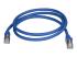 Startech 5m CAT6A Ethernet Cable, 10 Gigabit Shielded Snagless RJ45 100W PoE Patch Cord, CAT 6A 10GbE STP Network Cable w/Strain Relief, Blue, UL Certified Wiring/TIA - Fremsiden