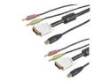 StarTech 6 ft 4-in-1 USB DVI KVM Cable with Audio and Microphone