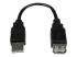 StarTech 6in USB 2.0 Extension Adapter Cable A to A - Front