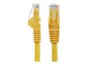 Startech 10ft CAT6 Ethernet Cable, 10 Gigabit Snagless RJ45 650MHz 100W PoE Patch Cord, CAT 6 10GbE UTP Network Cable w/Strain Relief, Yellow, Wiring is UL Certified/TIA