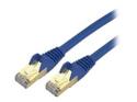 Startech 3ft CAT6A Ethernet Cable, 10 Gigabit Shielded Snagless RJ45 100W PoE Patch Cord, CAT 6A 10GbE STP Network Cable w/Strain Relief, Blue, UL Certified Wiring/TIA