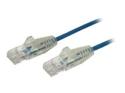 Startech 3m Slim LSZH CAT6 Ethernet Cable, 10 Gigabit Snagless RJ45 100W PoE Patch Cord, CAT 6 10GbE UTP Network Cable w/Strain Relief, Blue, ETL, Low Smoke Zero Halogen