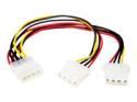 StarTech LP4 to 2x LP4 Power Y Splitter Cable M/F
