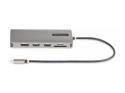 Startech USB-C Triple-Monitor Multiport Adapter, HDMI/DP/Card Reader