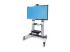 StarTech.com Rolling TV Cart/Stand On Wheels, Up to 100inch/220lb Screens - Höger vinkel