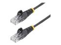 Startech 3m Slim LSZH CAT6 Ethernet Cable, 10 Gigabit Snagless RJ45 100W PoE Patch Cord, CAT 6 10GbE UTP Network Cable w/Strain Relief, Black, ETL, Low Smoke Zero Halogen