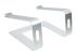 Startech Laptop Stand for Desk, 5kg/11lb, Aluminum, Silver, Ergonomic - Back