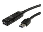 StarTech 32.8 ft Active USB 3.0 Extension Cable with AC Power Adapter