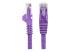 Startech 3ft CAT6 Ethernet Cable, 10 Gigabit Snagless RJ45 650MHz 100W PoE Patch Cord, CAT 6 10GbE UTP Network Cable w/Strain Relief, Purple, Wiring is UL Certified/TIA - Front