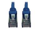 Eaton Tripp Lite Series Cat6a 10G Snagless Shielded Slim STP Ethernet Cable (RJ45 M/M), PoE, Blue, 1 ft. (0.3 m)