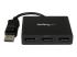 Startech 3-Port Multi Monitor Adapter, DisplayPort 1.2 MST Hub, Dual 4K 30Hz & 1x 1080p, Video Splitter for Extended Desktop Mode on Windows PCs Only, DP to 3x DP Monitors MST Hub - Front
