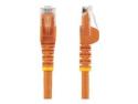 Startech 100ft CAT6 Ethernet Cable, 10 Gigabit Snagless RJ45 650MHz 100W PoE Patch Cord, CAT 6 10GbE UTP Network Cable w/Strain Relief, Orange, Wiring is UL Certified/TIA