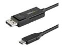 StarTech 3ft (1m) USB C to DisplayPort 1.2 Cable 4K 60Hz, Bidirectional DP to USB-C or USB-C to DP Reversible Video Adapter Cable, HBR2/HDR, USB Type C/Thunderbolt 3 Monitor Cable