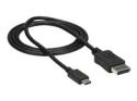 StarTech 3ft/1m USB C to DisplayPort 1.2 Cable 4K 60Hz, USB-C to DisplayPort Adapter Cable HBR2, USB Type-C DP Alt Mode to DP Monitor Video Cable, Compatible with Thunderbolt 3, Black
