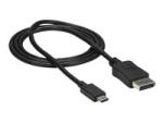 StarTech 3ft/1m USB C to DisplayPort 1.2 Cable 4K 60Hz, USB-C to DisplayPort Adapter Cable HBR2, USB Type-C DP Alt Mode to DP Monitor Video Cable, Compatible with Thunderbolt 3, Black