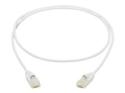 Eaton Tripp Lite Series Safe-IT Cat6a 10G Snagless Antibacterial Slim UTP Ethernet Cable (RJ45 M/M), White, 3 ft. (0.91 m)