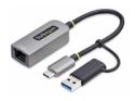 Startech USB-C to Ethernet Adapter w/USB-A Adapter, Realtek RTL8153B
