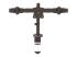Startech Desk Mount Triple Monitor Arm, Ergonomic VESA 3 Monitor Mount up to 27", Articulating & Height Adjustable Pole Mount, Tilt/Swivel/Rotate LCD/LED Screen, Desk Clamp/Grommet - Close up