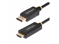 Startech 3.3ft (1m) DisplayPort to HDMI Adapter Cable, 4K 60Hz with HDR, DP to HDMI 2.0b, Active Video Converter, DisplayPort Desktop to HDMI Monitor, M/M