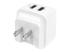 USB2PACWH - Startech Dual Port USB Wall Charger 17W/3.4A - Back